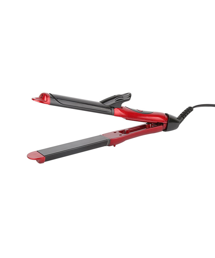 detail of TS-004 Portable 2 In 1 Hair Straightener With Ceramic Coated Aluminum Plates