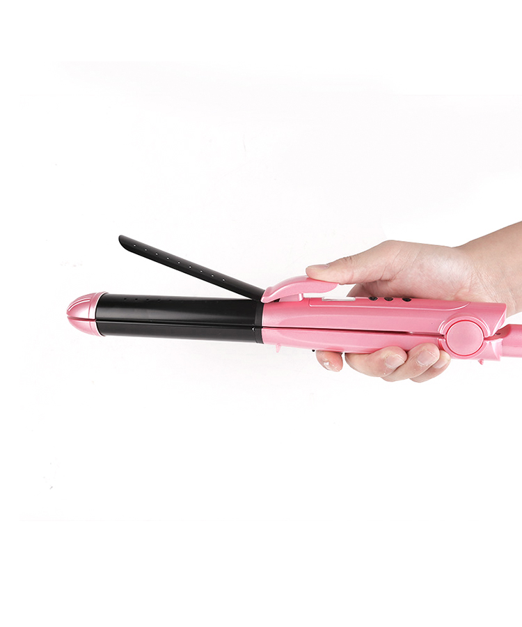 detail of TS-006S Hair Straightener With PTC Heater Flat Iron Plates