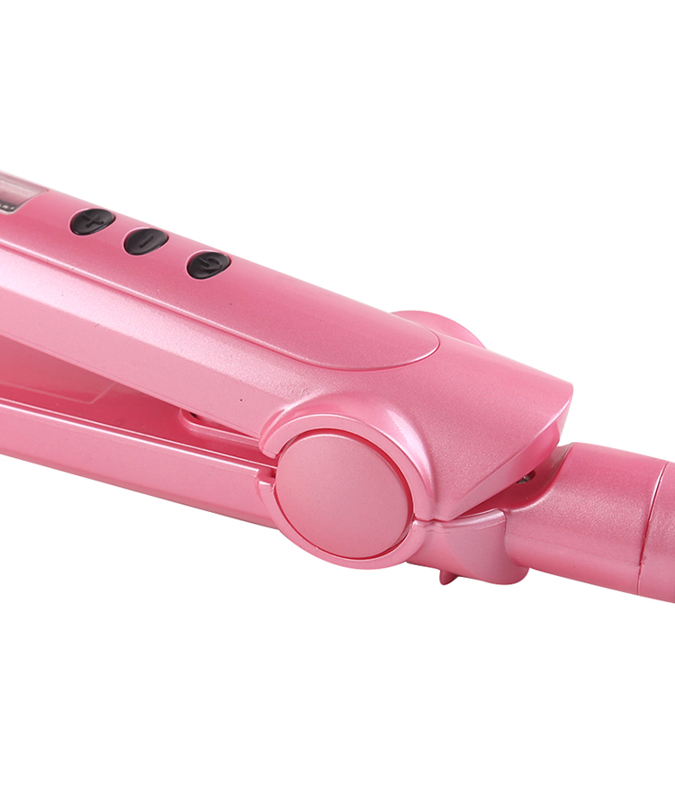 detail of TS-006S Hair Straightener With PTC Heater Flat Iron Plates