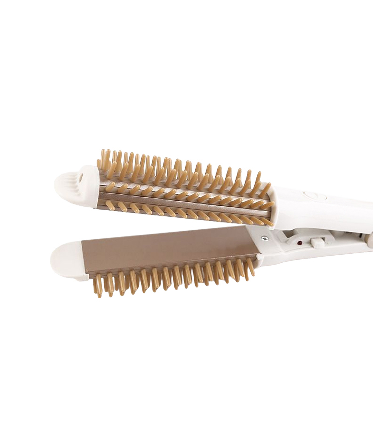 detail of TS-001 With Comb Version 30s Fast Heat Up 2 In 1 Functional Hair Straightener