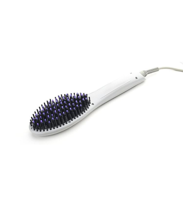 detail of ESC-200S Hair Straightening And Styling Brush With LCD Display