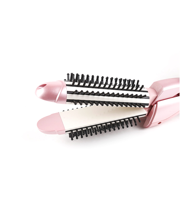 detail of TS-8310 2 In 1 Function Temperature Adjustable Foldable Hair Straightener With Comb