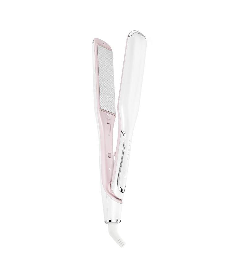 TS-8325 Super Wide Heating Plate Hair Straightener With LED And Ionic Function