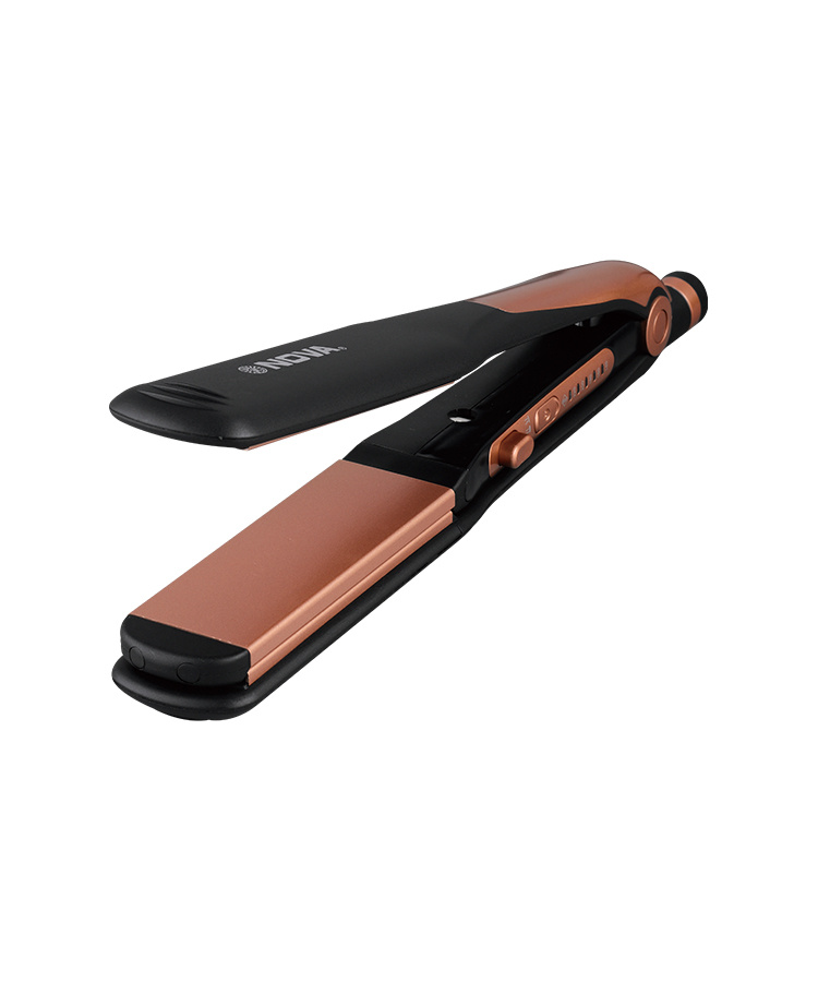 detail of TS-020 New Professional Tourmaline Ceramic Flat Iron LED Hair Straightener With 4cm Wide Plates